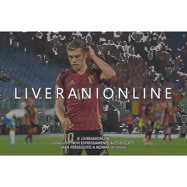 TVEM October 10, 2024 in Roma, Italy. Italy vs Belgium, UEFA Nations League 2024/25 League A Group A2 match - Olympic Stadium. In the pic: Leandro Trossard of Belgium foto emmanuele mastrodonato-ag aldo liverani sas