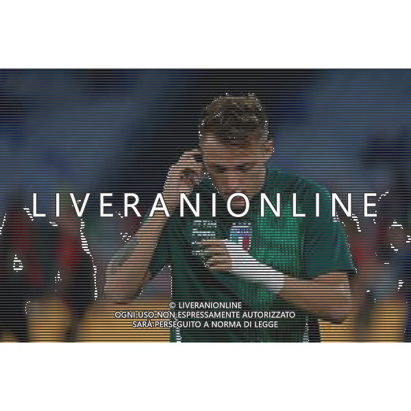 TVEM October 10, 2024 in Roma, Italy. Italy vs Belgium, UEFA Nations League 2024/25 League A Group A2 match - Olympic Stadium. In the pic: Mateo Retegui of Italy foto emmanuele mastrodonato-ag aldo liverani sas