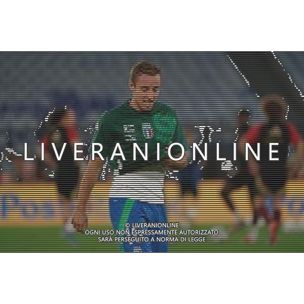 TVEM October 10, 2024 in Roma, Italy. Italy vs Belgium, UEFA Nations League 2024/25 League A Group A2 match - Olympic Stadium. In the pic: Davide Frattesi of Italy foto emmanuele mastrodonato-ag aldo liverani sas