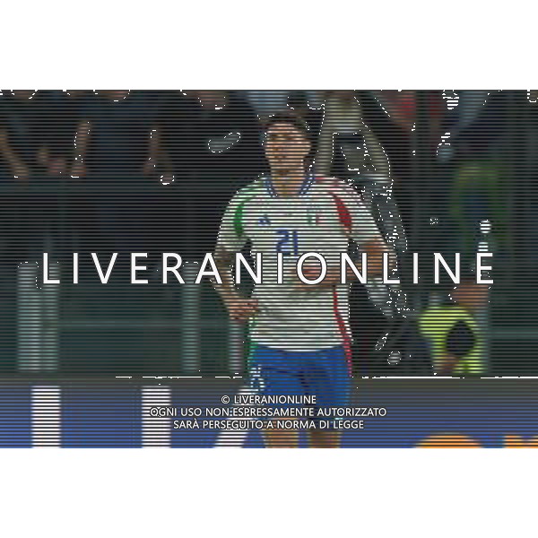 TVEM October 10, 2024 in Roma, Italy. Italy vs Belgium, UEFA Nations League 2024/25 League A Group A2 match - Olympic Stadium. In the pic: Alessandro Bastoni of Italy foto emmanuele mastrodonato-ag aldo liverani sas