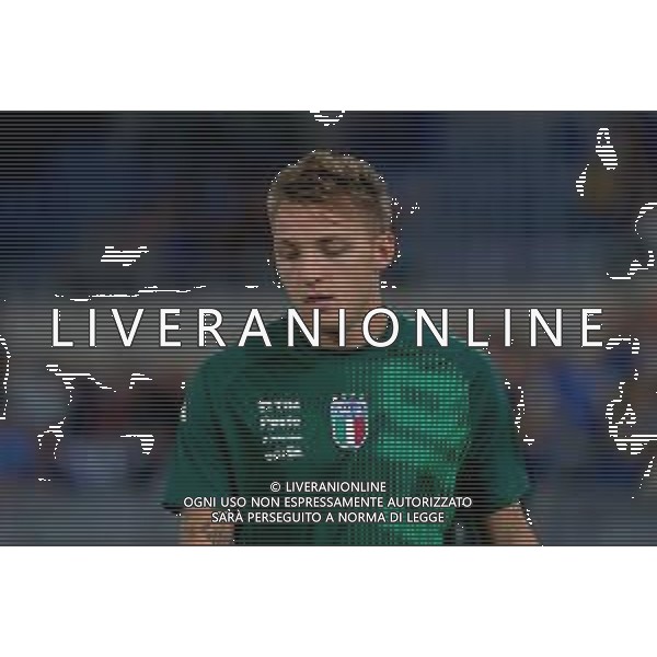 TVEM October 10, 2024 in Roma, Italy. Italy vs Belgium, UEFA Nations League 2024/25 League A Group A2 match - Olympic Stadium. In the pic: Mateo Retegui of Italy foto emmanuele mastrodonato-ag aldo liverani sas