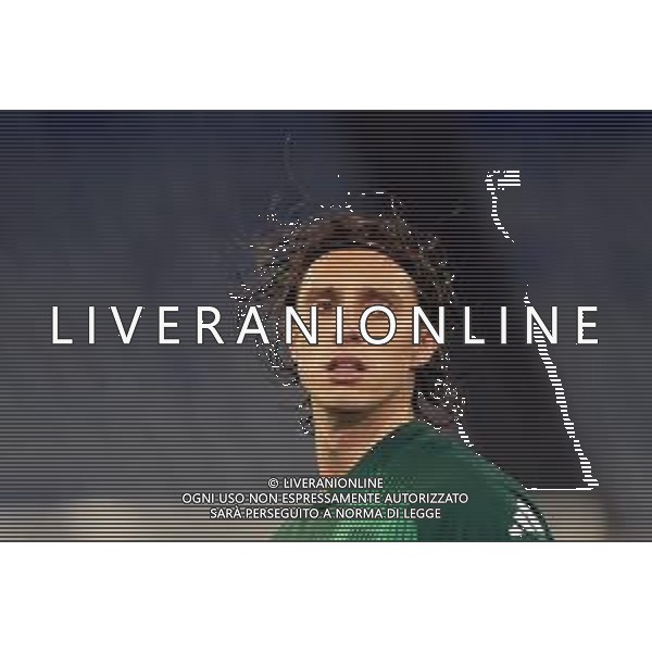 TVEM October 10, 2024 in Roma, Italy. Italy vs Belgium, UEFA Nations League 2024/25 League A Group A2 match - Olympic Stadium. In the pic: Riccardo Calafiori of Italy foto emmanuele mastrodonato-ag aldo liverani sas