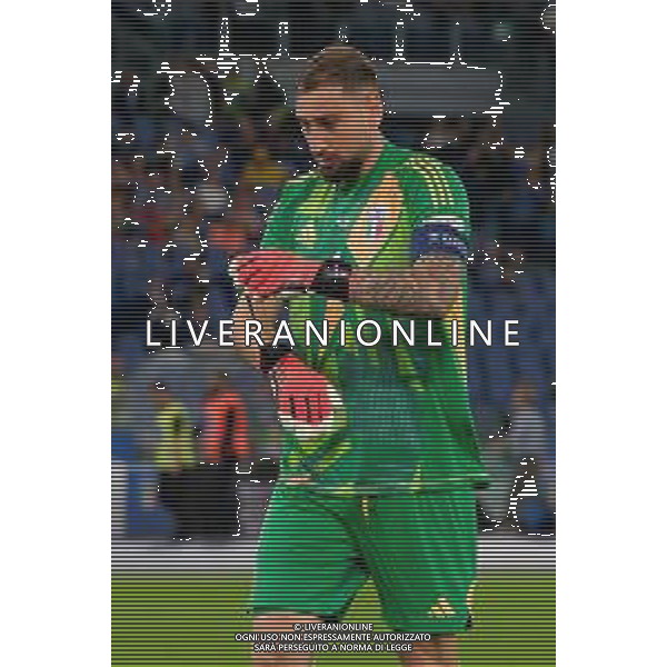 TVEM October 10, 2024 in Roma, Italy. Italy vs Belgium, UEFA Nations League 2024/25 League A Group A2 match - Olympic Stadium. In the pic: Gianluigi Donnarumma of Italy foto emmanuele mastrodonato-ag aldo liverani sas