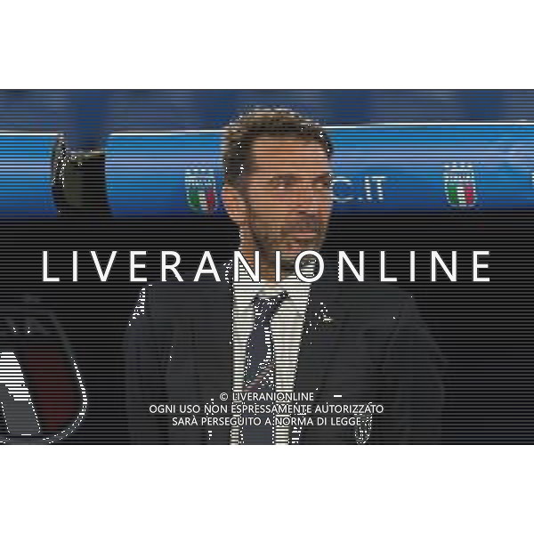 TVEM October 10, 2024 in Roma, Italy. Italy vs Belgium, UEFA Nations League 2024/25 League A Group A2 match - Olympic Stadium. In the pic: Italy Head of Delegation Gianluigi Buffon foto emmanuele mastrodonato-ag aldo liverani sas