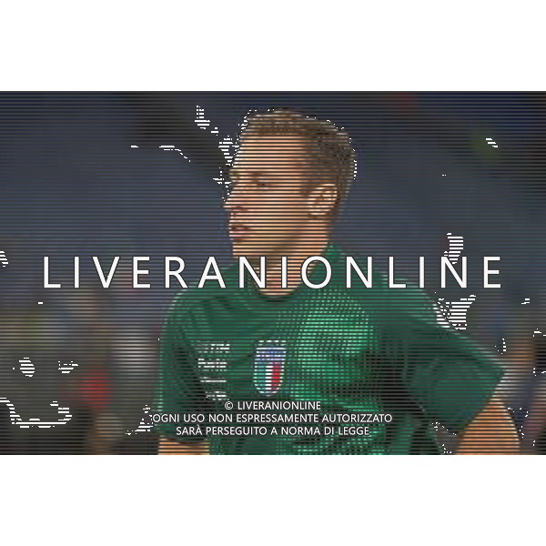 TVEM October 10, 2024 in Roma, Italy. Italy vs Belgium, UEFA Nations League 2024/25 League A Group A2 match - Olympic Stadium. In the pic: Davide Frattesi of Italy foto emmanuele mastrodonato-ag aldo liverani sas