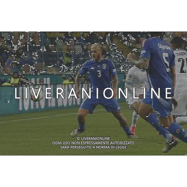 Federico Dimarco of Italy play the ball during Italy vs Israel, matchday 4 of League A of Uefa Nations League 2025, game at Bluenergy stadium - stadio Friuli in Udine (UD), Italy, on October 14, 2024. (Photo by Davide Casentini)/AGENZIA ALDO LIVERANI SAS -TVDC ITALIA vs ISRAELE UEFA Nations League - 4a giornata Gruppo A2 - Udine 14.10.2024