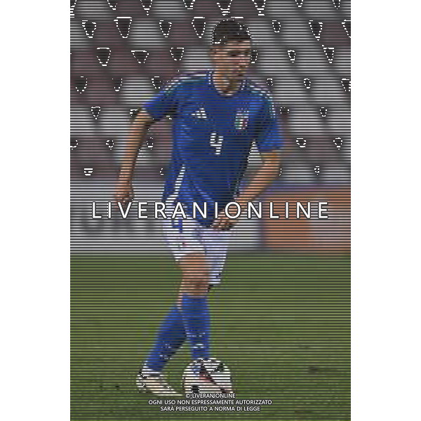 TVRG Italia vs Repubblica d’Irlanda nella foto Matteo Prati (Italia) Trieste 15-10-2024 Stadio Nereo Rocco Campionato Europeo UEFA Under21 Girone di qualificazione Gruppo A - 10a giornata foto Roberto Garavaglia/Agenzia Aldo Liverani sas