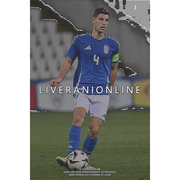 TVRG Italia vs Repubblica d’Irlanda nella foto Matteo Prati (Italia) Trieste 15-10-2024 Stadio Nereo Rocco Campionato Europeo UEFA Under21 Girone di qualificazione Gruppo A - 10a giornata foto Roberto Garavaglia/Agenzia Aldo Liverani sas