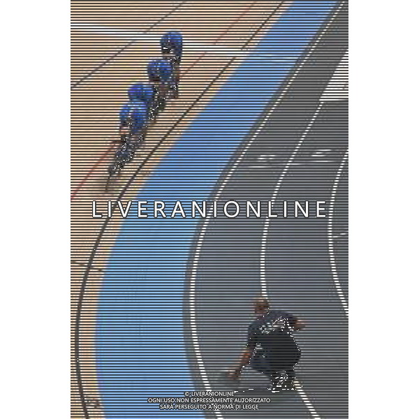 16-10-2024 World Championships Elite Track; Giornata 01; 2024, Italia; Boscaro, Davide; Favero, Renato; Lamon, Francesco; Moro, Manlio; Villa, Marco; Velodromo Ballerup; ©SIROTTI/AGENZIA ALDO LIVERANI SAS