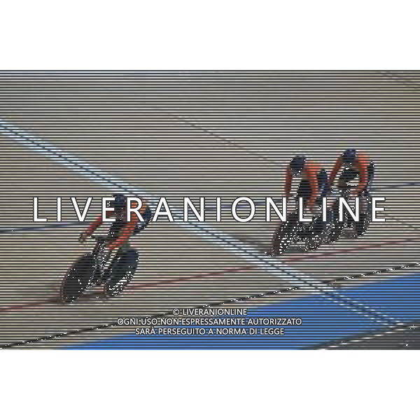 16-10-2024 World Championships Elite Women Track; Giornata 01; 2024, Olanda; Kalee, Kimberly; Van De Wouw, Hetty; Van Der Peet, Steffie; Velodromo Ballerup;
