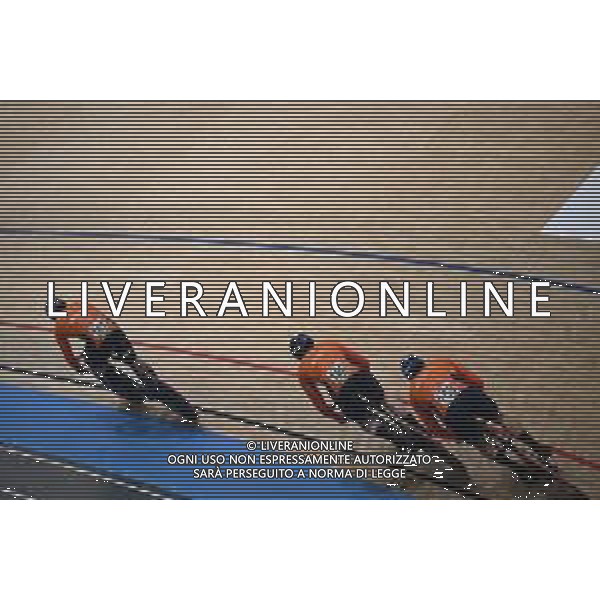 16-10-2024 World Championships Elite Track; Giornata 01; 2024, Olanda; Hoogland, Jeffrey; Lavreysen, Harrie; Van Den Berg, Roy; Velodromo Ballerup;