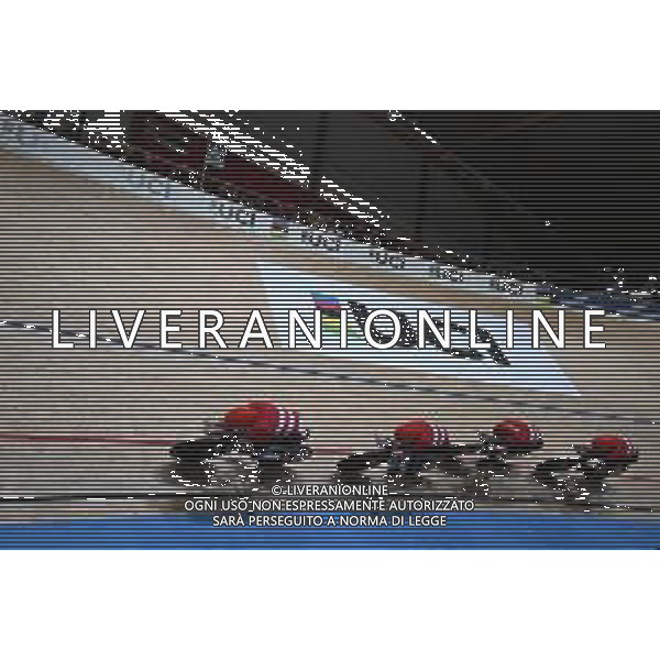 16-10-2024 World Championships Elite Track; Giornata 01; 2024, Danimarca; Bevort, Carl Frederik; Larsen, Niklas; Madsen, Frederik Rodenberg; Hansen, Tobias Aagaard; Velodromo Ballerup;
