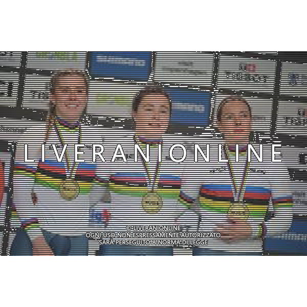16-10-2024 World Championships Elite Women Track; Giornata 01; 2024, Great Britain; Capewell, Sophie; Finucane, Emma: Marchant, Katy; Velodromo Ballerup;