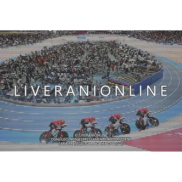 17-10-2024 World Championships Elite Track; Giornata 02; 2024, Danimarca; Bevort, Carl Frederik; Larsen, Niklas; Madsen, Frederik Rodenberg; Hansen, Tobias Aagaard; Velodromo Ballerup; ©SIROTTI/AGENZIA ALDO LIVERANI SAS