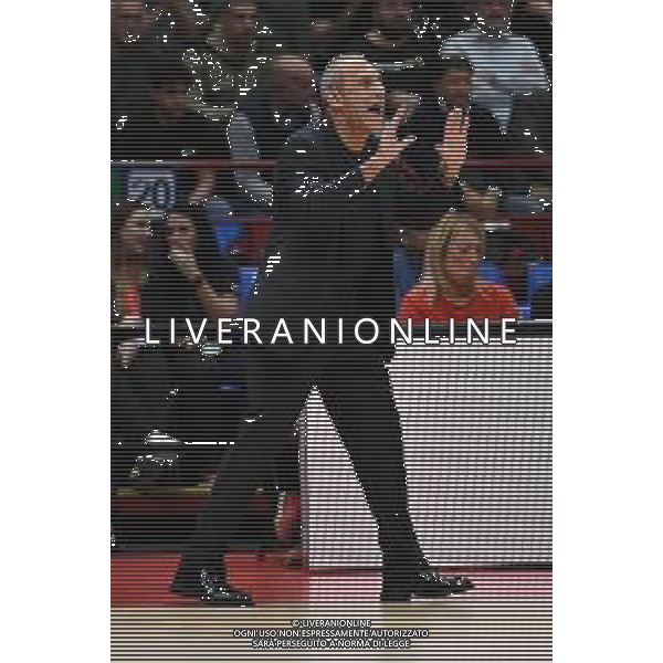 TVRG EA7 Emporio Armani Olimpia Milano vs Zalgiris Kaunas nella foto Ettore Messina allenatore Olimpia Milano Assago (MI) 17-10-2024 Unipol Forum Turkish Airlines EuroLeague 4a giornata regular season foto Roberto Garavaglia/Agenzia Aldo Liverani sas