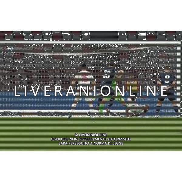TVEM October 18, 2024 Bari, Italy - SSC Bari vs US Catanzaro - Italian soccer serie B 2024/25 - San Nicola Stadium. In the pic: Mehdi Emile Dorval of SSC Bari scores a goal of 1-0