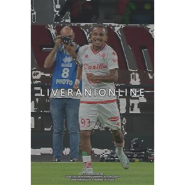 TVEM October 18, 2024 Bari, Italy - SSC Bari vs US Catanzaro - Italian soccer serie B 2024/25 - San Nicola Stadium. In the pic: Mehdi Emile Dorval of SSC Bari celebrates after scoring a goal foto emmanuele mastrodonato-ag aldo liverani sas