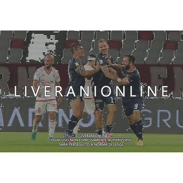 TVEM October 18, 2024 Bari, Italy - SSC Bari vs US Catanzaro - Italian soccer serie B 2024/25 - San Nicola Stadium. In the pic: Pietro Iemmello of US Catanzaro 1929 celebrates after scoring a goal with Andrea La Mantia of US Catanzaro 1929 ©Emmanuele Mastrodonato /AGENZIA ALDO LIVERANI SAS
