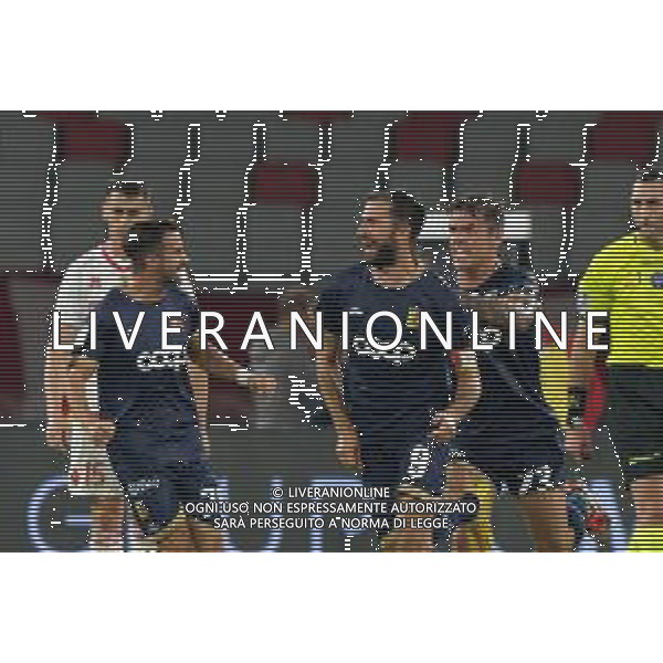 TVEM October 18, 2024 Bari, Italy - SSC Bari vs US Catanzaro - Italian soccer serie B 2024/25 - San Nicola Stadium. In the pic: Pietro Iemmello of US Catanzaro 1929 celebrates after scoring a goal ©Emmanuele Mastrodonato /AGENZIA ALDO LIVERANI SAS