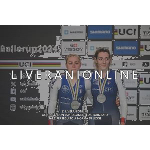 19-10-2024 World Championships Elite Women Track; Giornata 04; 2024, France; Berteau, Victoire; Borras, Marion; Velodromo Ballerup;
