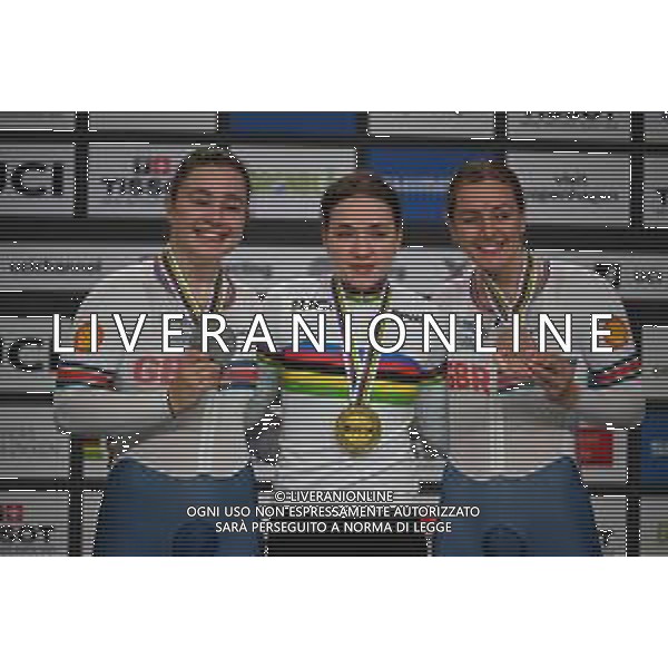 19-10-2024 World Championships Elite Women Track; Giornata 04; 2024, Ain; 2024, Great Britain; Burlakova, Iana; Capewell, Sophie; Marchant, Katy; Velodromo Ballerup;