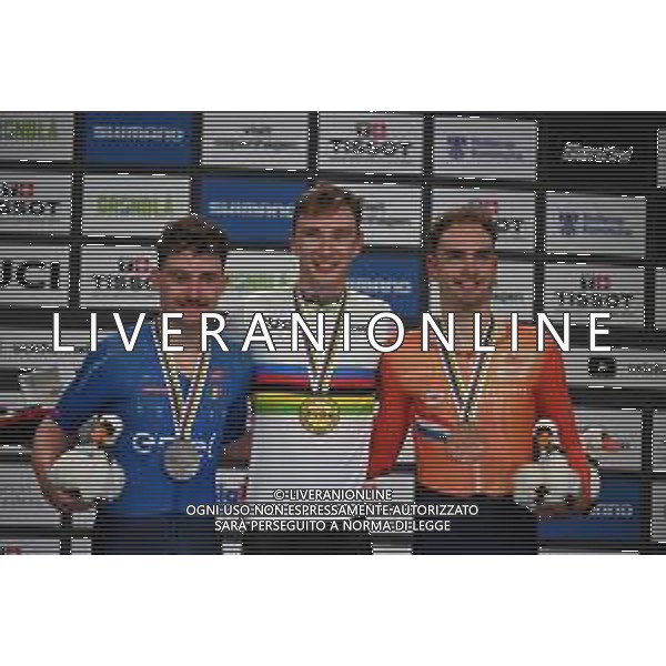 19-10-2024 World Championships Elite Track; Giornata 04; 2024, Belgium; 2024, Lidl - Trek; 2024, Olanda; De Vylder, Lindsay; Consonni, Simone; Dorenbos, Yanne; Velodromo Ballerup; FOTO STEFANO SIRROTTI-AG ALDO LIVERANI SAS