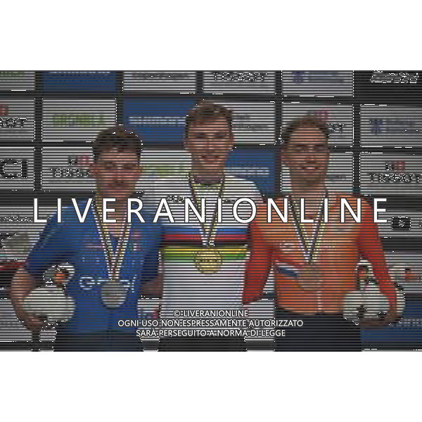 19-10-2024 World Championships Elite Track; Giornata 04; 2024, Belgium; 2024, Lidl - Trek; 2024, Olanda; De Vylder, Lindsay; Consonni, Simone; Dorenbos, Yanne; Velodromo Ballerup; FOTO STEFANO SIRROTTI-AG ALDO LIVERANI SAS