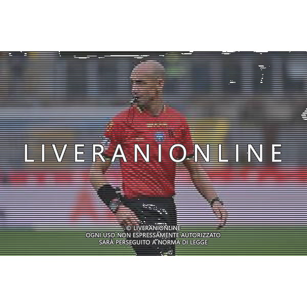 TVRG Como vs Parma nella foto l\'arbitro Michael Fabbri di Ravenna Como 19-10-2024 Stadio Giuseppe Sinigaglia Campionato Serie A Enilive - 8a giornata foto Roberto Garavaglia/Agenzia Aldo Liverani sas