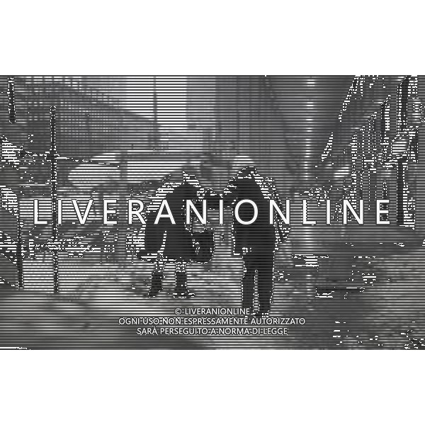 NEG-MILANO FORTE NEVICATA NELLA CIITA\' ANNO 1985 AG ALDO LIVERANI SAS