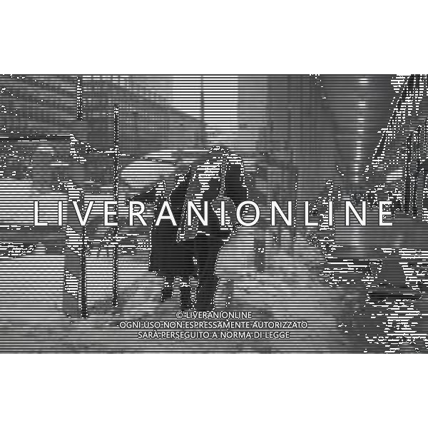NEG-MILANO FORTE NEVICATA NELLA CIITA\' ANNO 1985 AG ALDO LIVERANI SAS