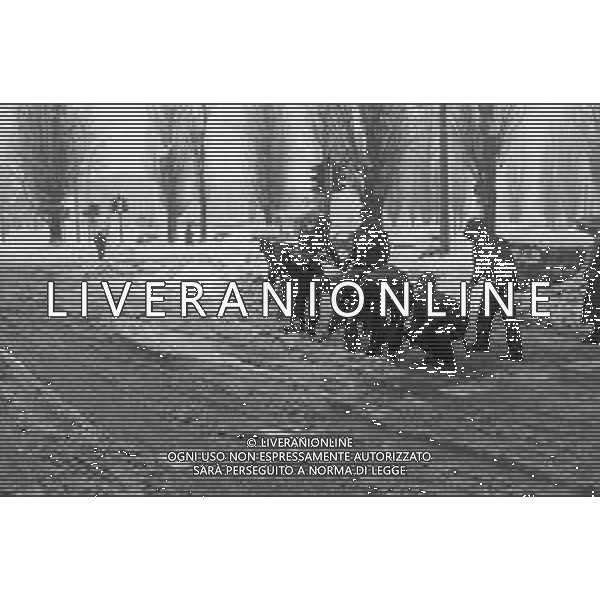 NEG-MILANO FORTE NEVICATA NELLA CIITA\' ANNO 1985 AG ALDO LIVERANI SAS