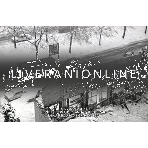NEG-MILANO FORTE NEVICATA NELLA CIITA\' ANNO 1985 AG ALDO LIVERANI SAS