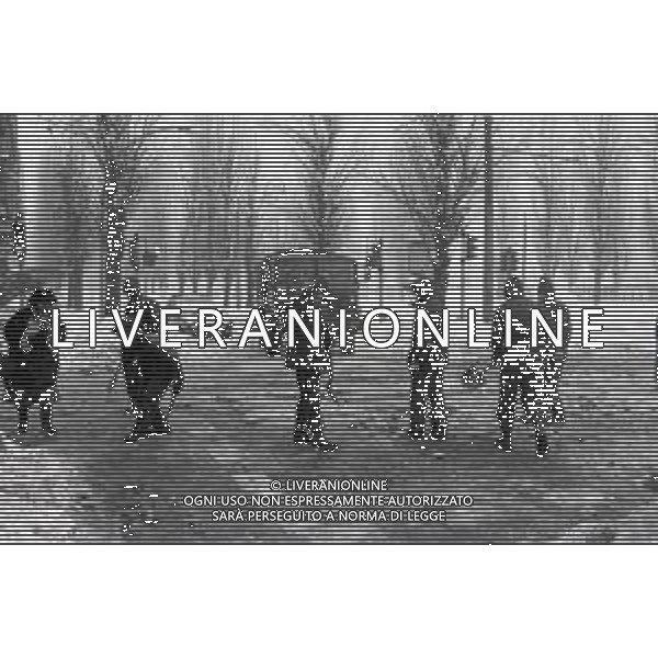 NEG-MILANO FORTE NEVICATA NELLA CIITA\' ANNO 1985 AG ALDO LIVERANI SAS