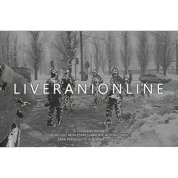 NEG-MILANO FORTE NEVICATA NELLA CIITA\' ANNO 1985 AG ALDO LIVERANI SAS