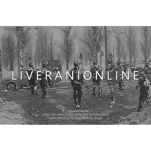 NEG-MILANO FORTE NEVICATA NELLA CIITA\' ANNO 1985 AG ALDO LIVERANI SAS