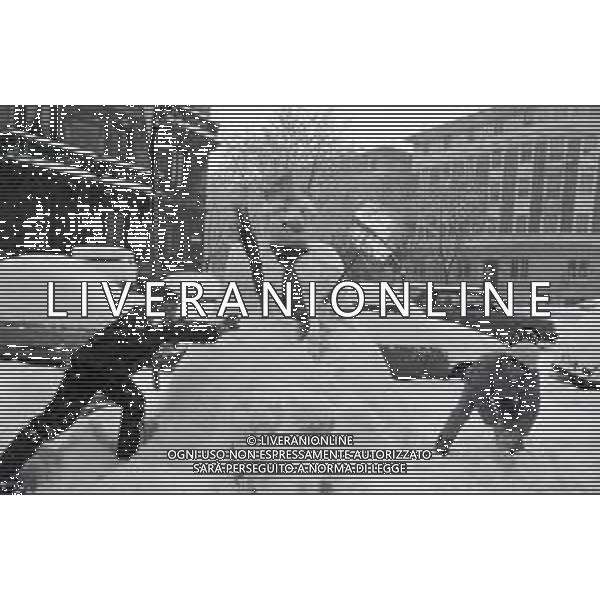 NEG-MILANO FORTE NEVICATA NELLA CIITA\' ANNO 1985 AG ALDO LIVERANI SAS
