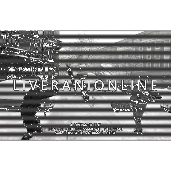 NEG-MILANO FORTE NEVICATA NELLA CIITA\' ANNO 1985 AG ALDO LIVERANI SAS