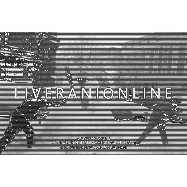 NEG-MILANO FORTE NEVICATA NELLA CIITA\' ANNO 1985 AG ALDO LIVERANI SAS