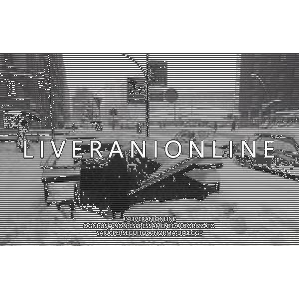 NEG-MILANO FORTE NEVICATA NELLA CIITA\' ANNO 1985 AG ALDO LIVERANI SAS