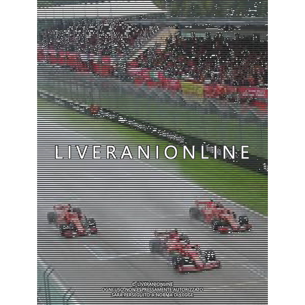 IMOLA 20 10 2024 AUTODROMO ENZO E DINO FERRARI FINALI MONDIALI 2024 FERRARI NELLA FOTO FORMULA 1 IN PISTA FOTO GIANNI SANNA-AG ALDO LIVERANI SAS