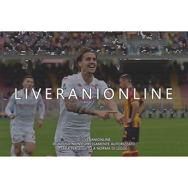 TVEM October 20, 2024 Lecce, Italy - US Lecce vs ACF Fiorentina - Italian soccer serie A 2024/25 - Via Del Mare Stadium. In the pic: Andrea Colpani of Fiorentina celebrates after scoring a goal foto emmanuele mastrodonato-ag aldo liverani sas