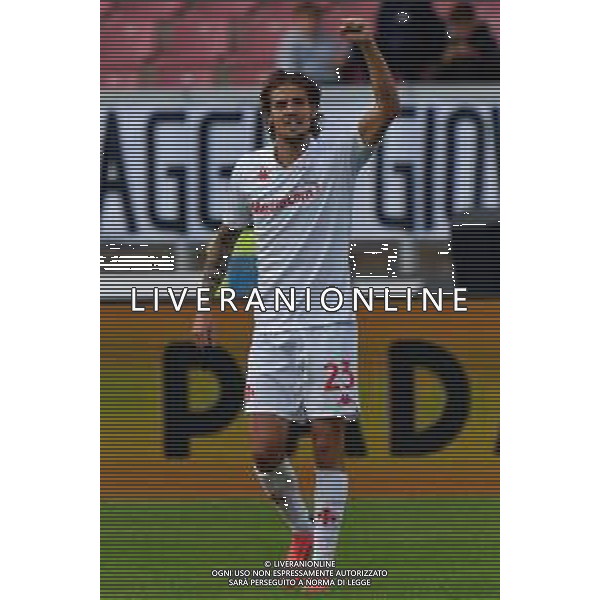 TVEM October 20, 2024 Lecce, Italy - US Lecce vs ACF Fiorentina - Italian soccer serie A 2024/25 - Via Del Mare Stadium. In the pic: Andrea Colpani of Fiorentina celebrates after scoring a goal foto emmanuele mastrodonato-ag aldo liverani sas
