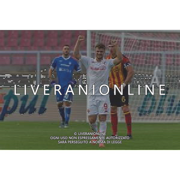 TVEM October 20, 2024 Lecce, Italy - US Lecce vs ACF Fiorentina - Italian soccer serie A 2024/25 - Via Del Mare Stadium. In the pic: Lucas Beltran of Fiorentina celebrates after scoring a goal foto emmanuele mastrodonato-ag aldo liverani sas