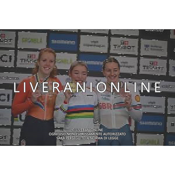 20-10-2024 World Championships Elite Women Track; Giornata 05; 2024, Japan; 2024, Olanda; 2024, Great Britain; Sato, Mina; Van De Wouw, Hetty; Marchant, Katy; Velodromo Ballerup; foto stefano sirotti-ag aldo liverani sas