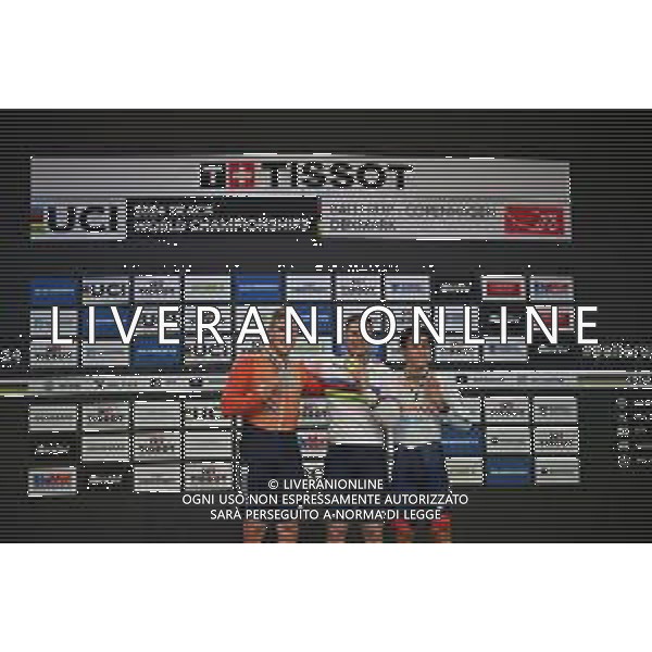 20-10-2024 World Championships Elite Track; Giornata 05; 2024, Olanda; Lavreysen, Harrie; Hoogland, Jeffrey; Ota, Kaiya; Velodromo Ballerup; foto stefano sirotti-ag aldo liverani sas