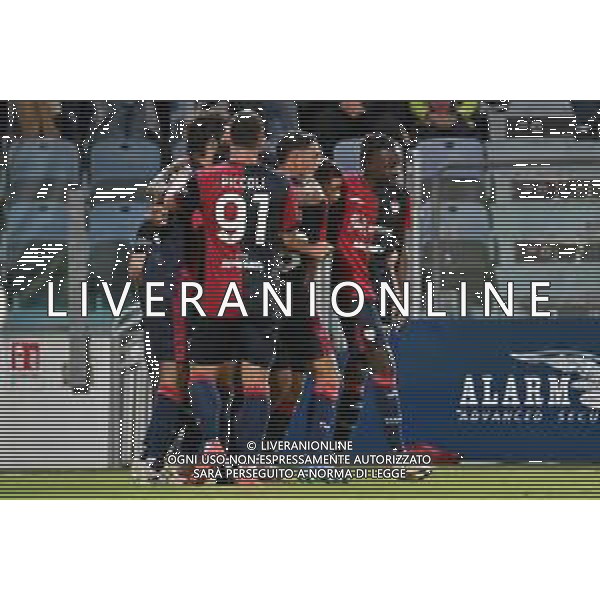 20-10-2024. Cagliari calcio-F.C. Torino 8° giornata Serie A calcio Italia 2024/2025, stadio Unipol Domus Cagliari. Foto Salvatore Moi/Agenzia Aldo Liverani s.as. Nella foto: Gol ed esultanza di Palomino ©MOI SALVATORE/AGENZIA ALDO LIVERANI SAS