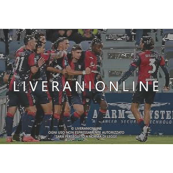 20-10-2024. Cagliari calcio-F.C. Torino 8° giornata Serie A calcio Italia 2024/2025, stadio Unipol Domus Cagliari. Foto Salvatore Moi/Agenzia Aldo Liverani s.as. Nella foto: Gol ed esultanza di Palomino ©MOI SALVATORE/AGENZIA ALDO LIVERANI SAS