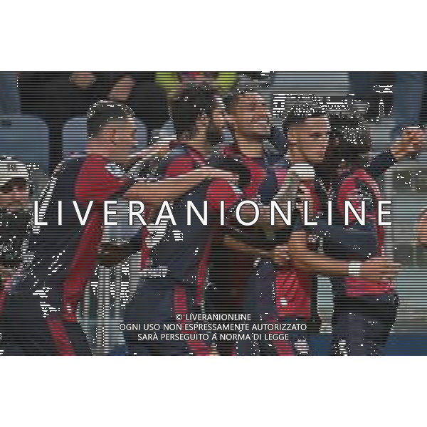 20-10-2024. Cagliari calcio-F.C. Torino 8° giornata Serie A calcio Italia 2024/2025, stadio Unipol Domus Cagliari. Foto Salvatore Moi/Agenzia Aldo Liverani s.as. Nella foto: Gol ed esultanza di Palomino ©MOI SALVATORE/AGENZIA ALDO LIVERANI SAS