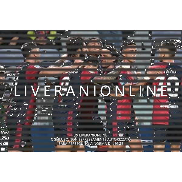 20-10-2024. Cagliari calcio-F.C. Torino 8° giornata Serie A calcio Italia 2024/2025, stadio Unipol Domus Cagliari. Foto Salvatore Moi/Agenzia Aldo Liverani s.as. Nella foto: Gol ed esultanza di Palomino ©MOI SALVATORE/AGENZIA ALDO LIVERANI SAS
