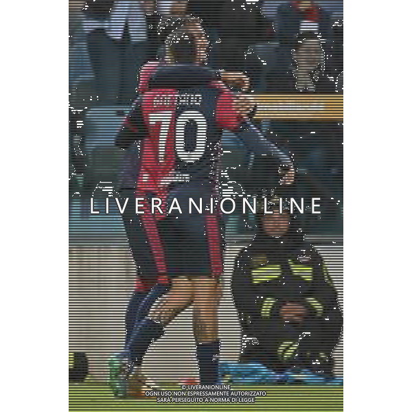20-10-2024. Cagliari calcio-F.C. Torino 8° giornata Serie A calcio Italia 2024/2025, stadio Unipol Domus Cagliari. Foto Salvatore Moi/Agenzia Aldo Liverani s.as. Nella foto: Gol ed esultanza di Palomino ©MOI SALVATORE/AGENZIA ALDO LIVERANI SAS